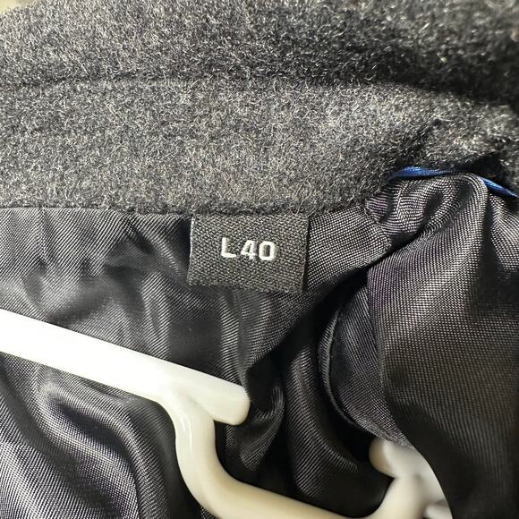 Kenneth Cole Reaction NWT Men's Raburn Wool Blend Top Coat Size 40L Dark Gray - Picture 5 of 11